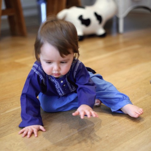 Pantalon bébé en coton - SAROUELS ET PANTALONS - Tortue de Mer