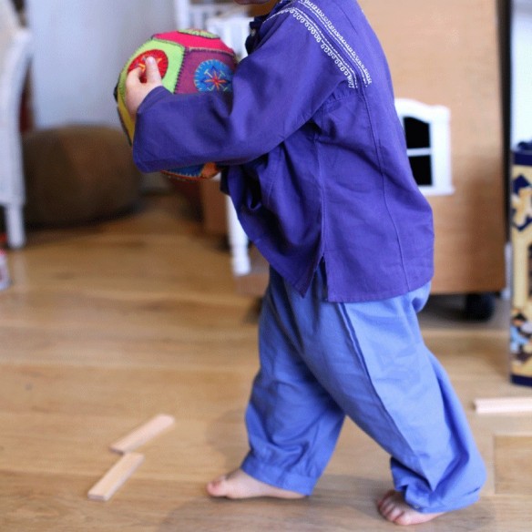 Pantalon bébé en coton - SAROUELS ET PANTALONS - Tortue de Mer