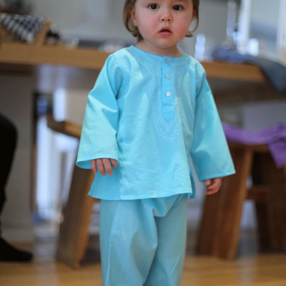 Pantalon bébé en coton - SAROUELS ET PANTALONS - Tortue de Mer