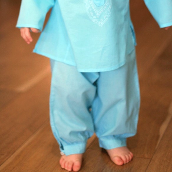 Pantalon bébé en coton - SAROUELS ET PANTALONS - Tortue de Mer