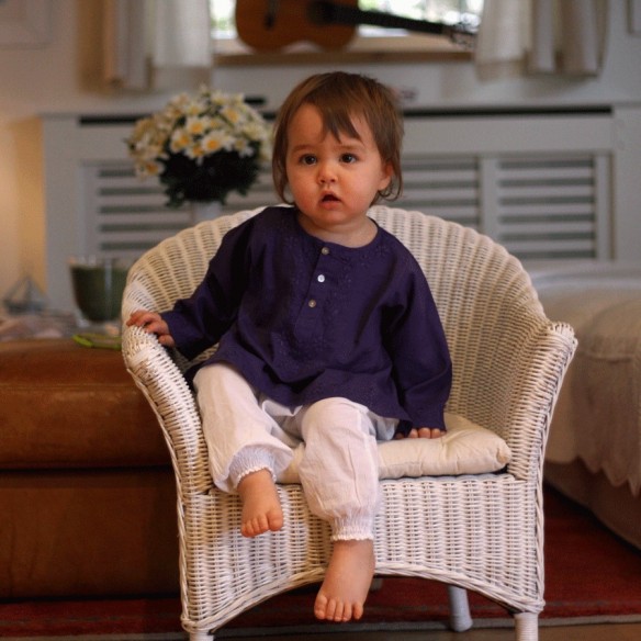 Flower embroidered kaftan - KAFTANS & TUNICS - Tortue de Mer