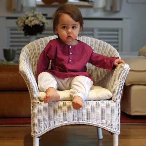 Flower embroidered kaftan - KAFTANS & TUNICS - Tortue de Mer