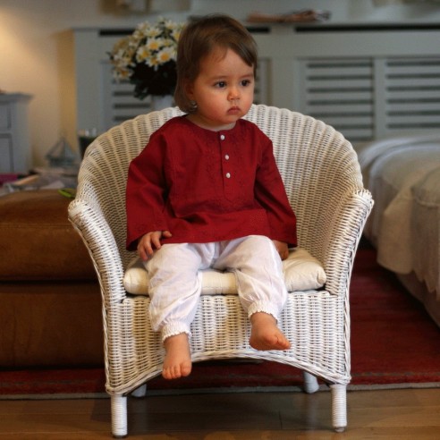 Flower embroidered kaftan - KAFTANS & TUNICS - Tortue de Mer