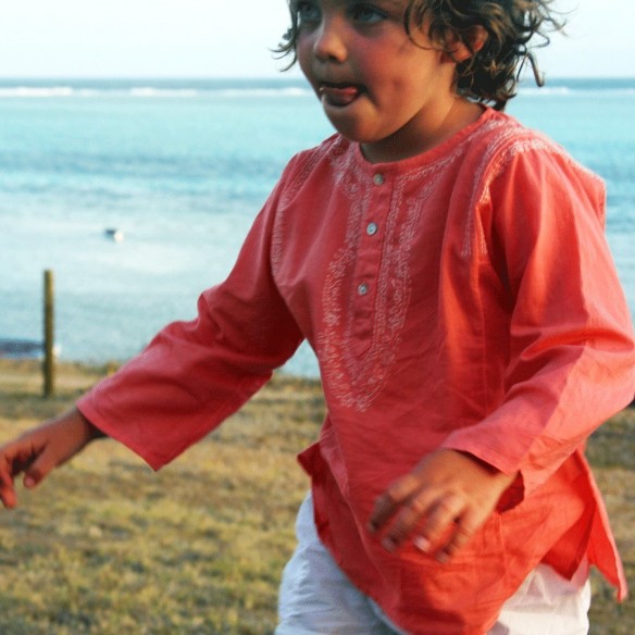 Tunique d'été brodée - TUNIQUES - Tortue de Mer