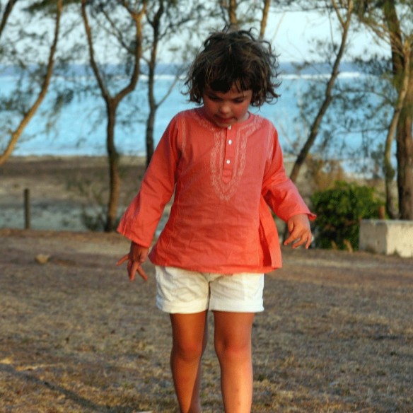 Tunique d'été brodée - TUNIQUES - Tortue de Mer