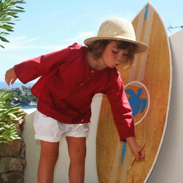 Tunique enfant broderies fleurs - TUNIQUES - Tortue de Mer