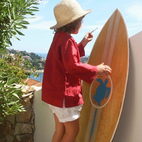 Tunique enfant broderies fleurs - TUNIQUES - Tortue de Mer