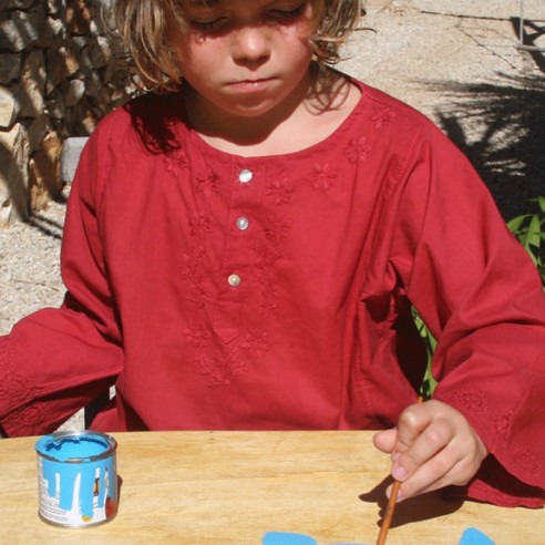 Tunique enfant broderies fleurs - TUNIQUES - Tortue de Mer