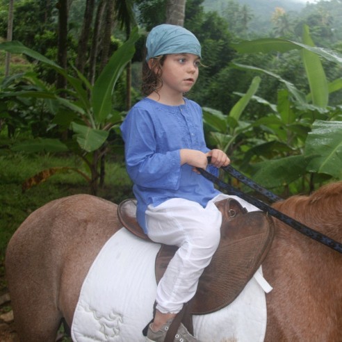 Flower embroidered kaftan - KAFTANS & TUNICS - Tortue de Mer