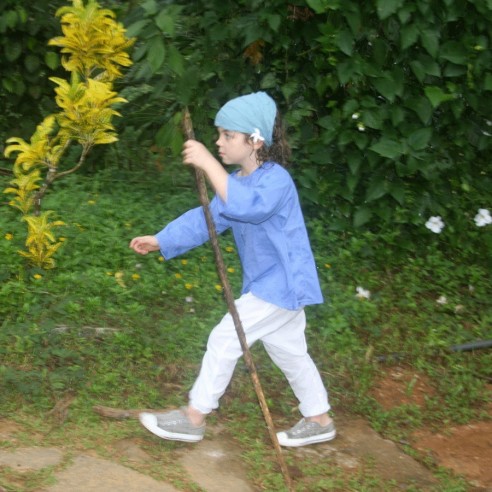 Tunique enfant broderies fleurs - TUNIQUES - Tortue de Mer