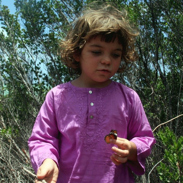 Flower embroidered kaftan - KAFTANS & TUNICS - Tortue de Mer