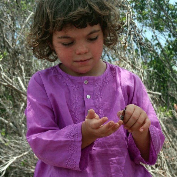 Flower embroidered kaftan - KAFTANS & TUNICS - Tortue de Mer