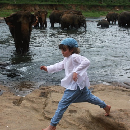Sarouel enfant en voile de coton - SAROUELS ET PANTALONS - Tortue de Mer
