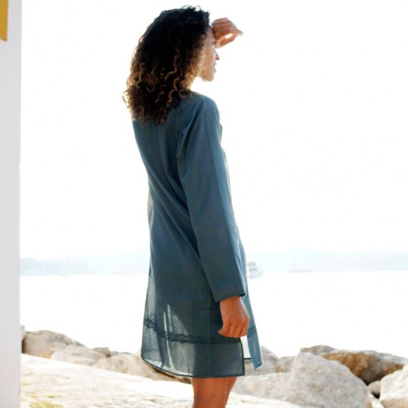 Tunique indienne vert pétrole - TUNIQUES FEMME - Tortue de Mer