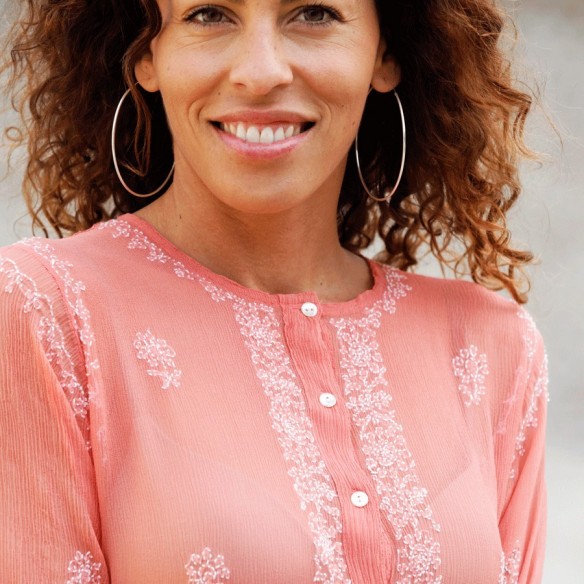 Silk crepe kaftan - KAFTANS & TUNICS - Tortue de Mer