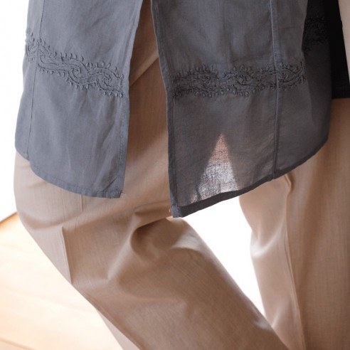 Pantalon en voile de coton - SAROUELS ET PANTALONS FEMME - Tortue de Mer