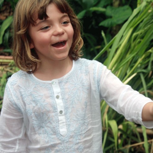 Hippy Chic Kaftan - WHITE KAFTANS - Tortue de Mer