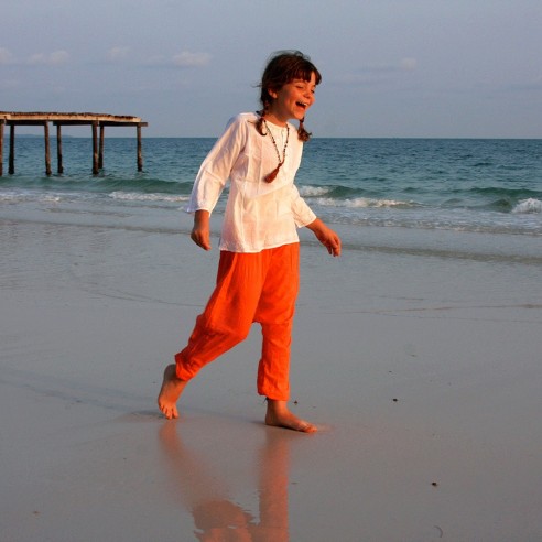 Sarouel enfant en voile de coton - SAROUELS ET PANTALONS - Tortue de Mer