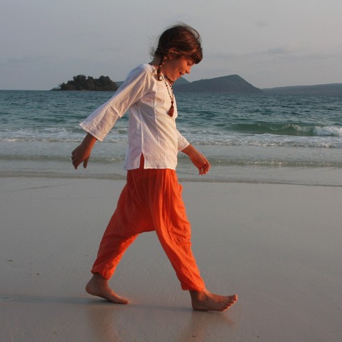 Sarouel enfant en voile de coton - SAROUELS ET PANTALONS - Tortue de Mer