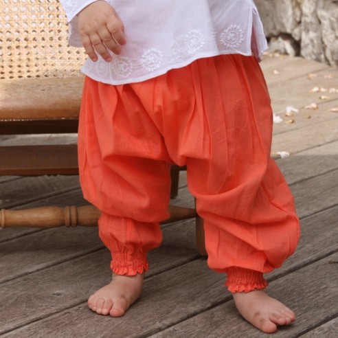 Sarouel en voile de coton pour bébé - SAROUELS ET PANTALONS - Tortue de Mer