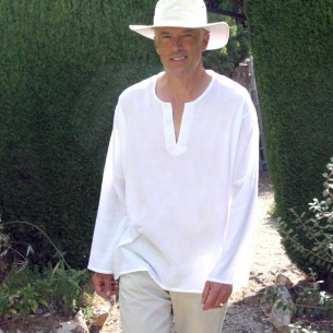 Tunisian collar shirt - MENS SUMMER SHIRTS - Tortue de Mer 2