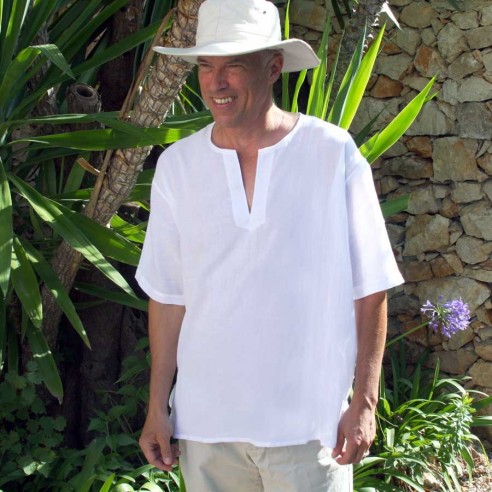 Tunique col tunisien - TUNIQUES D’ÉTÉ HOMME - Tortue de Mer