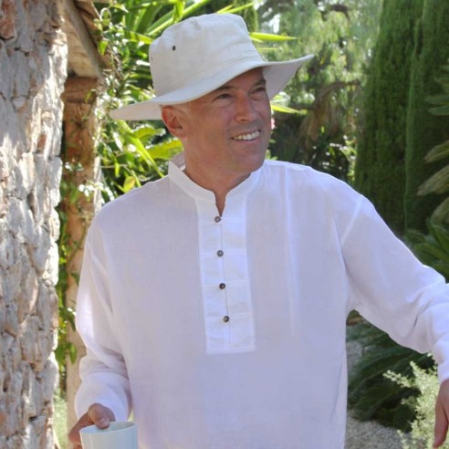 Mandarin collar shirt - MEN - Tortue de Mer