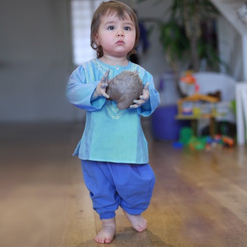 Sarouel en voile de coton pour bébé - SAROUELS ET PANTALONS - Tortue de Mer