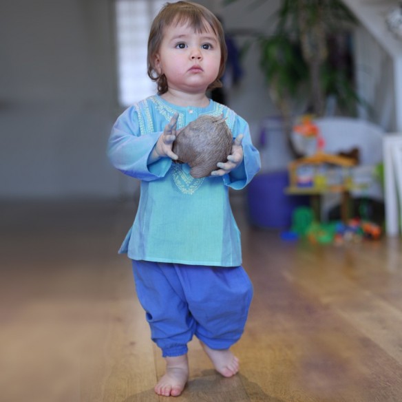 Sarouel en voile de coton pour bébé - SAROUELS ET PANTALONS - Tortue de Mer