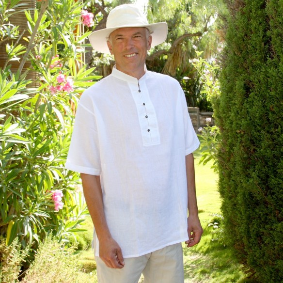 Chemise col Mao - 4 boutons - HOMMES - Tortue de Mer