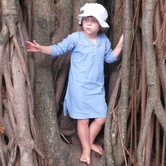 Tunique brodée longue pour enfant - TUNIQUES - Tortue de Mer