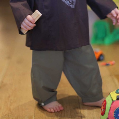 Pantalon bébé en coton - SAROUELS ET PANTALONS - Tortue de Mer