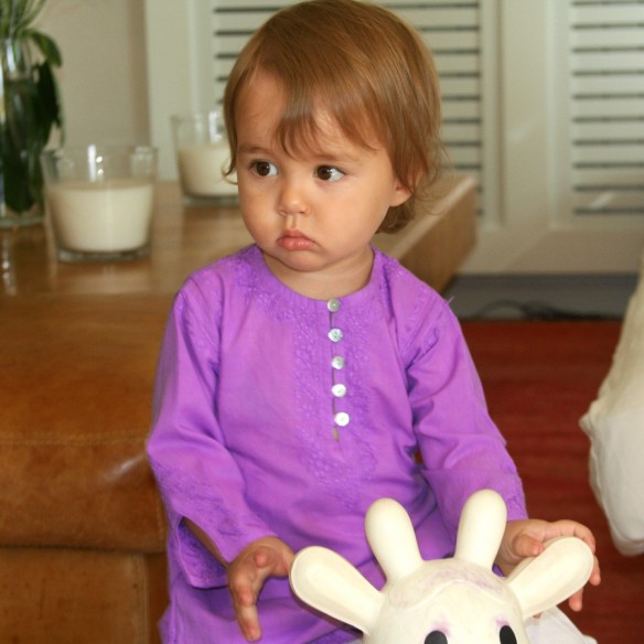 Tunique longue brodée pour bébé - TUNIQUES - Tortue de Mer
